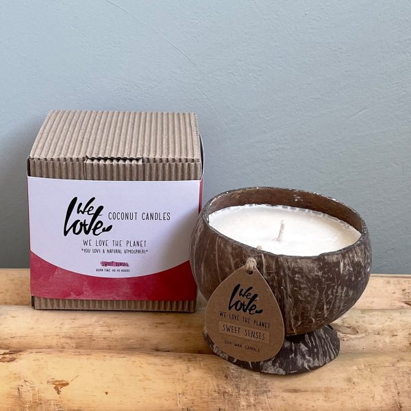 We Love Coconut candle, Sweet Senses.