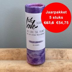 Natuurlijke deodorant sticks - Jaarpakket - 5x Lovely Lavender, 65 gram. Zonder synthetische stoffen, aluminium en parabenen.