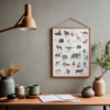 Dieren alfabet poster Nederlands. ABC poster dieren. Alfabet poster dieren - A4 formaat. Alfabet poster kinderkamer. Alfabet poster printen.