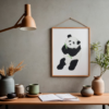 Panda poster - Printable. Panda poster kinderkamer. Schattige panda poster. Babykamer poster. Kinderkamer poster. Poster printable.