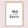 Poster - Make your dreams happen - Printable