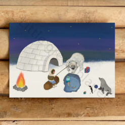 Verjaardagskaart kind winter. Printable. Noordpool feestje. Voor iemand die jarig is in de winter! Verjaardag kind winter.