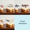 Traktatie prikkers - Zeedieren - Printable. Zeedieren traktatie maken. Cupcake traktatie. Lolly traktatie. Fruit traktatie. Fruitspies traktatie. Snoep spies zeedieren. Traktatie vishengel. Soepstengel traktatie.