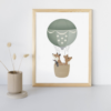 Bosdieren in luchtballon - Poster - Printable. Bosdieren thema kinderkamer, babykamer. Luchtballonnen thema kinderkamer. Luchtballonnen decoratie. Kinderkamer poster.