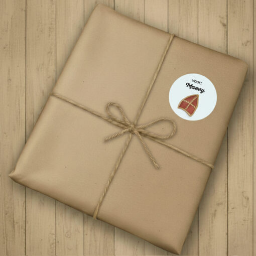Sinterklaas cadeau labels / cadeau stickers - Rond - Printable. Sinterklaas cadeaustickers. Sinterklaas cadeaulabels printen. Van Sint voor..
