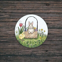 Van kleurplaat paasdecoratie maken. Wooncirkel Pasen maken.