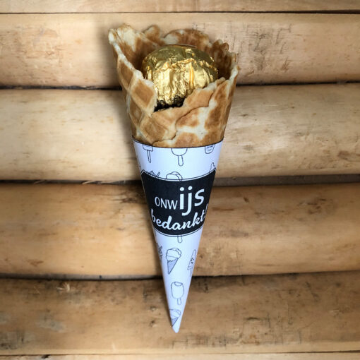 IJshoorntjes traktatie wikkels - onwIJS bedankt - Printable. Eindeschooljaar cadeautje juf, meester. Collega bedanken. Oppas bedanken. Juffendag bedankje.
