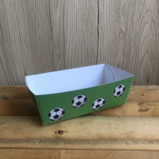 Traktatie bakje - Voetbal - Printable. Voetbal traktatie bakje. Traktatie printable. Traktatie DIY.